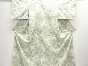 草花模様小紋着物